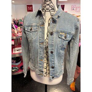 VTG 80s Levi Strauss Light Wash Blue Denim Button-Down L/S Jacket Small